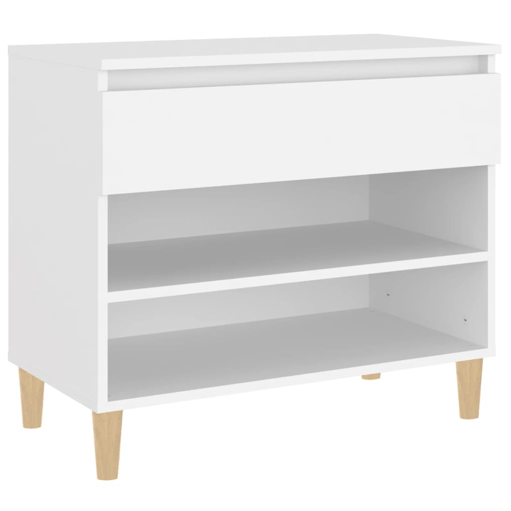 vidaXL Shoe Cabinet White 70x36x60 cm Engineered Wood 2