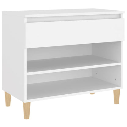 vidaXL Shoe Cabinet White 70x36x60 cm Engineered Wood 2