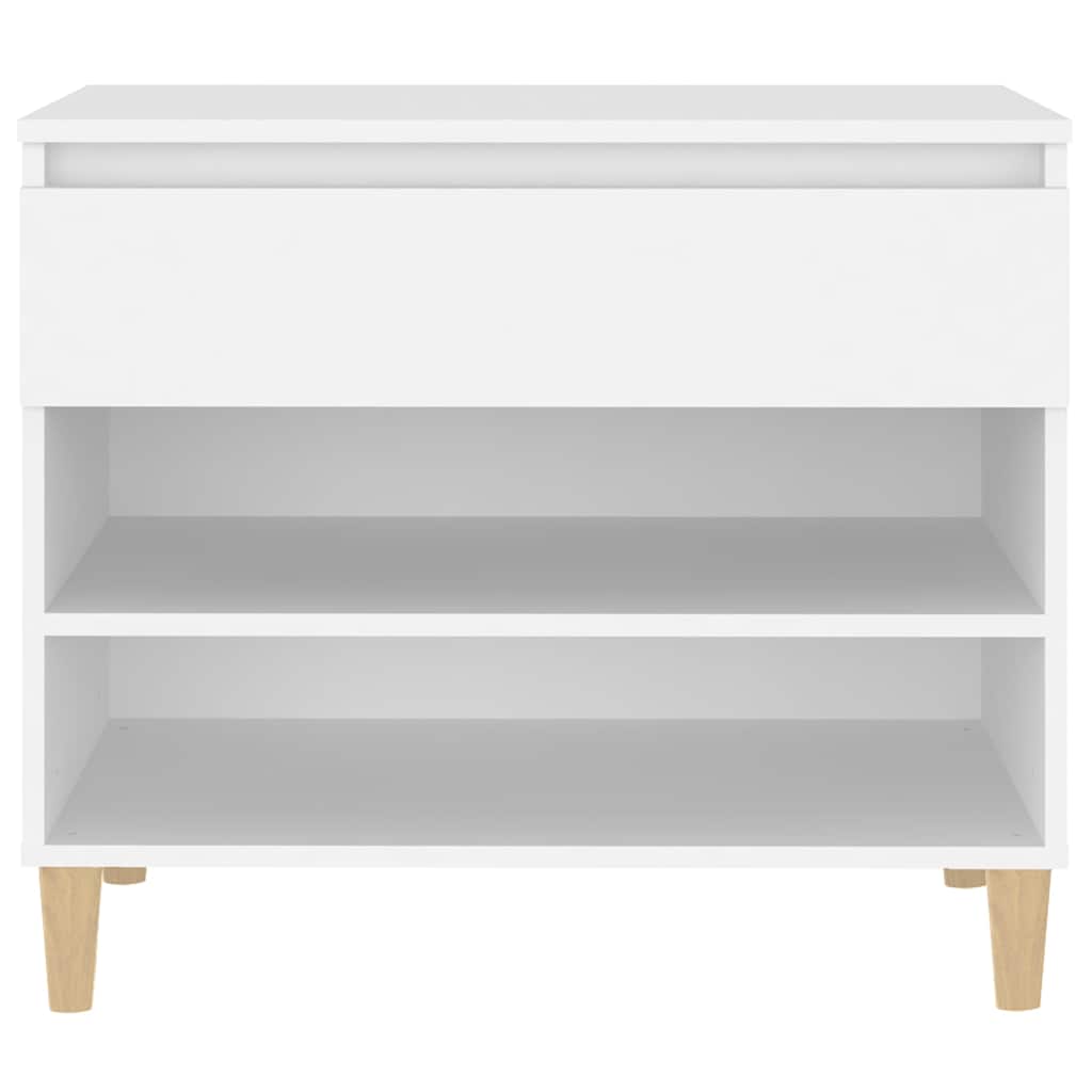 vidaXL Shoe Cabinet White 70x36x60 cm Engineered Wood 6