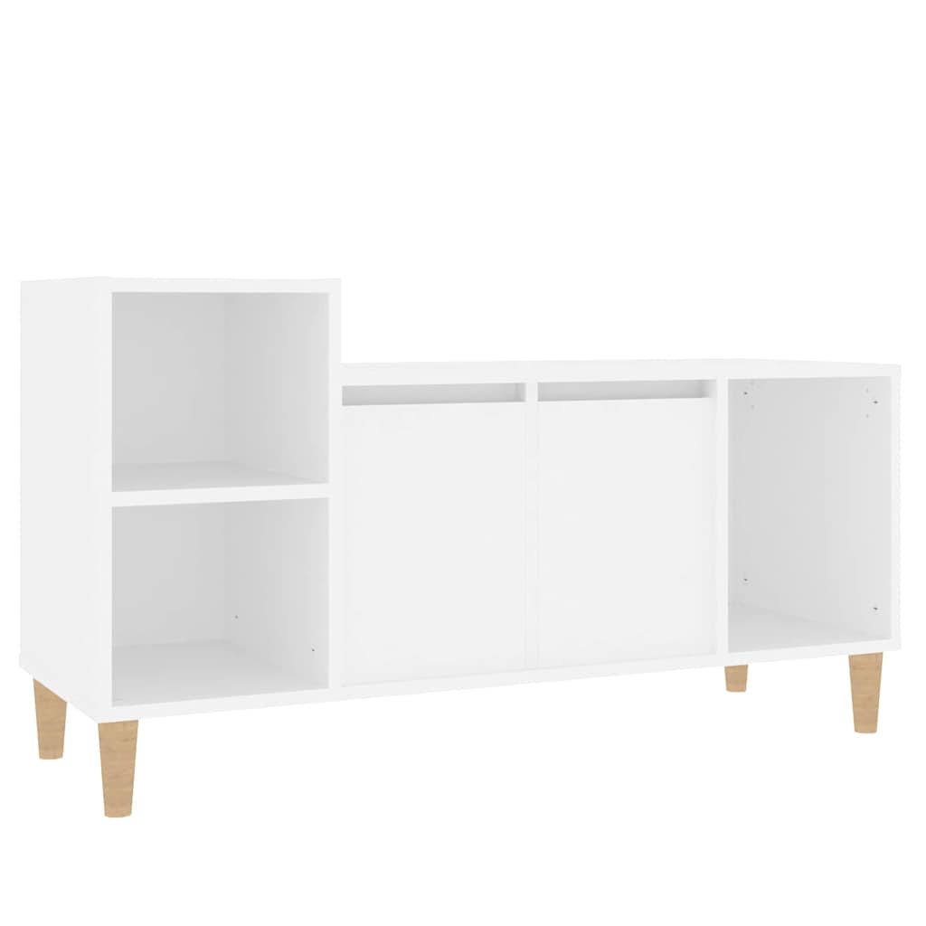 vidaXL TV Cabinet White 100x35x55 cm Engineered Wood 2