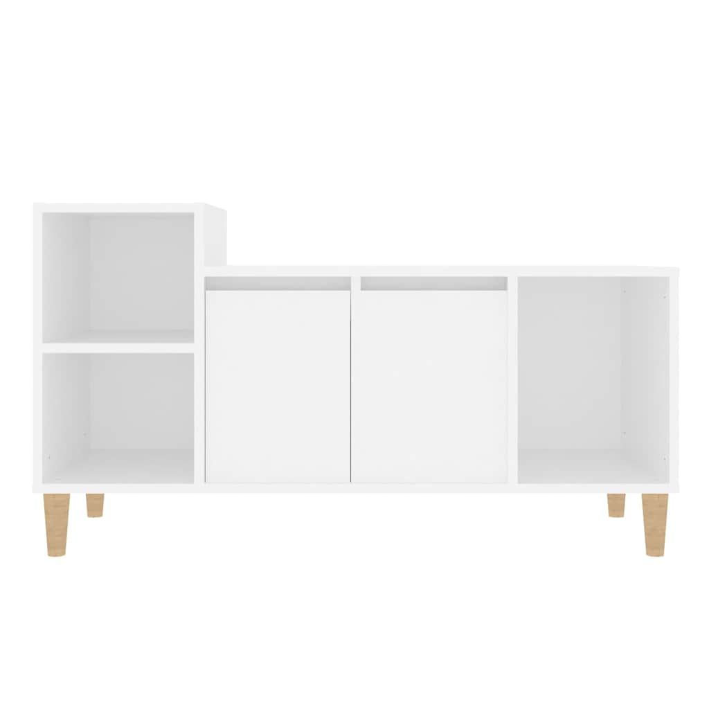 vidaXL TV Cabinet White 100x35x55 cm Engineered Wood 5