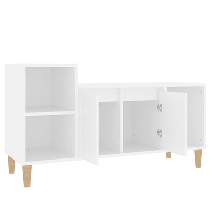vidaXL TV Cabinet White 100x35x55 cm Engineered Wood 6
