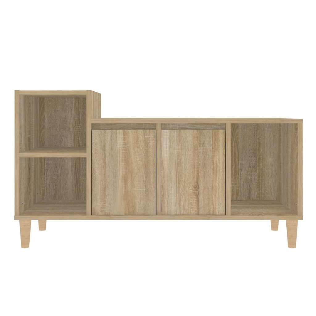 vidaXL TV Cabinet Sonoma Oak 100x35x55 cm Engineered Wood 5