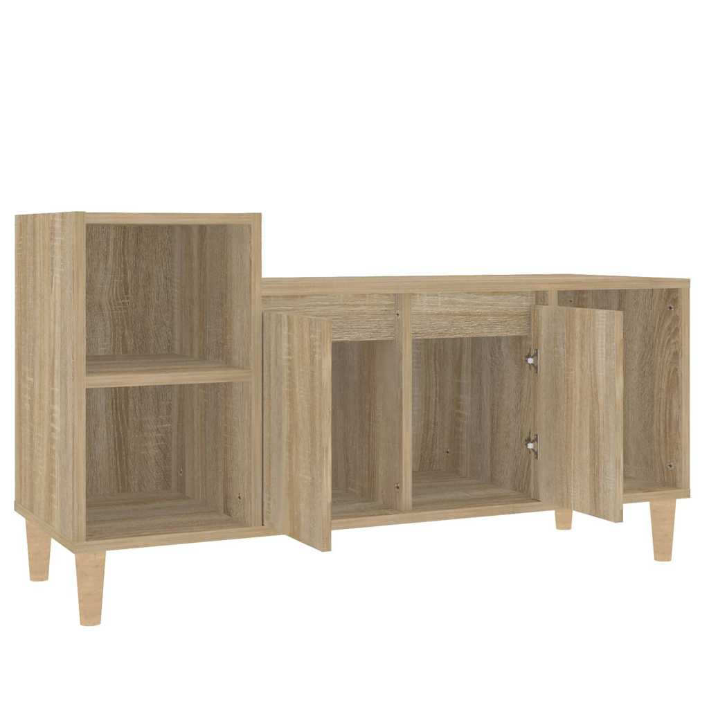 vidaXL TV Cabinet Sonoma Oak 100x35x55 cm Engineered Wood 6