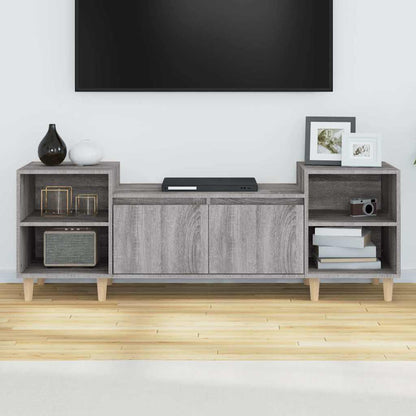 vidaXL TV Cabinet Grey Sonoma 160x35x55 cm Engineered Wood 4