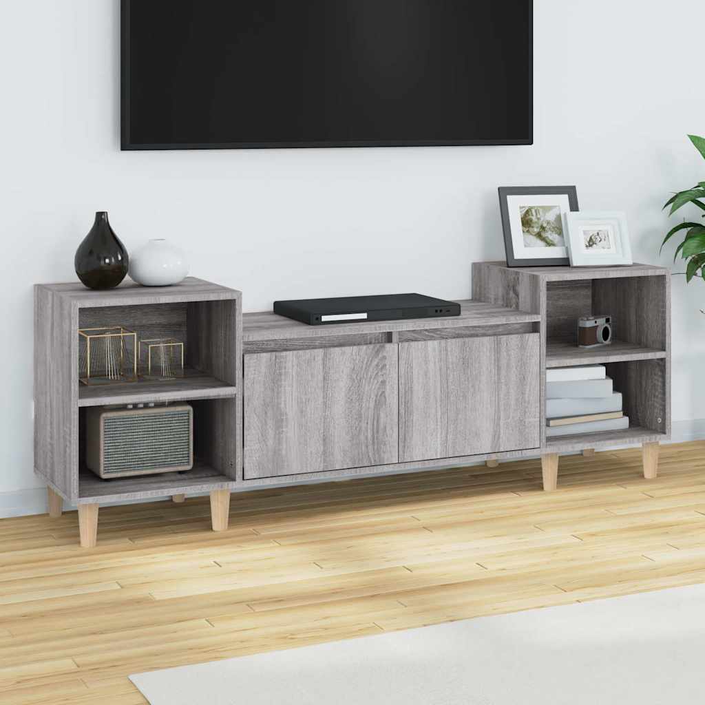 vidaXL TV Cabinet Grey Sonoma 160x35x55 cm Engineered Wood 1