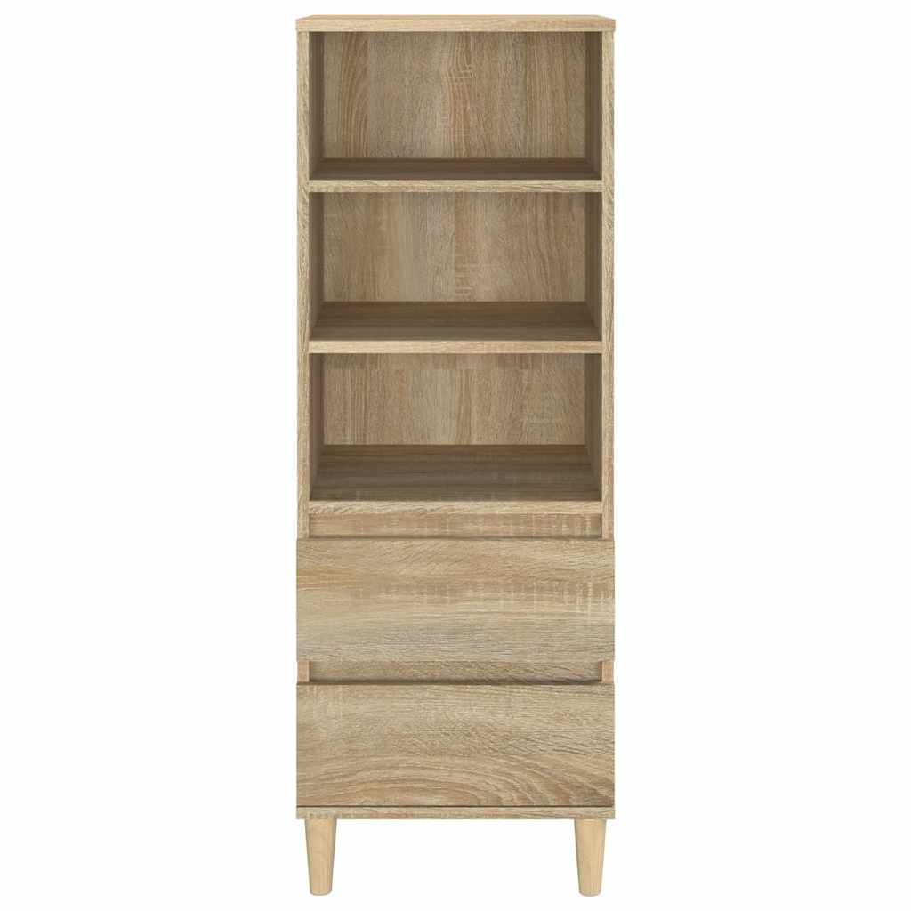 vidaXL Highboard Sonoma Oak 40x36x110 cm Engineered Wood 3