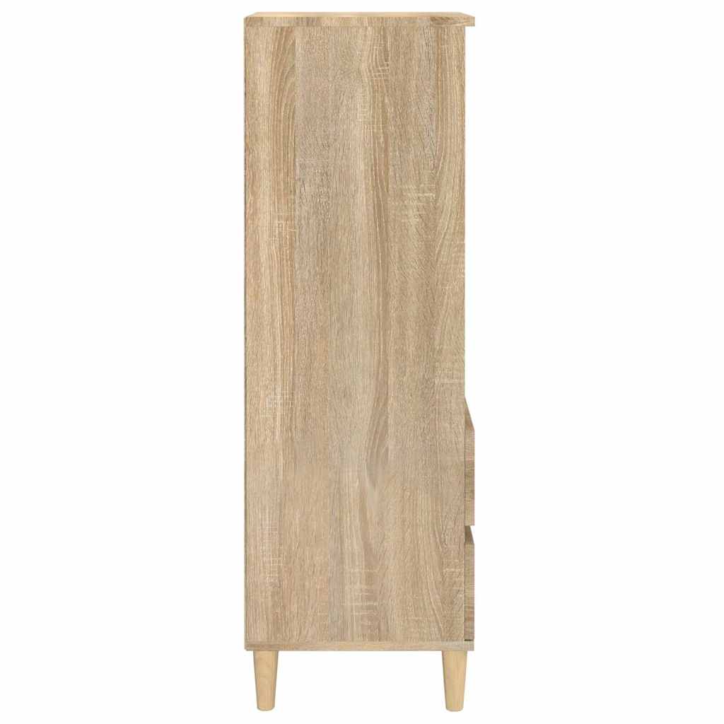 vidaXL Highboard Sonoma Oak 40x36x110 cm Engineered Wood 5