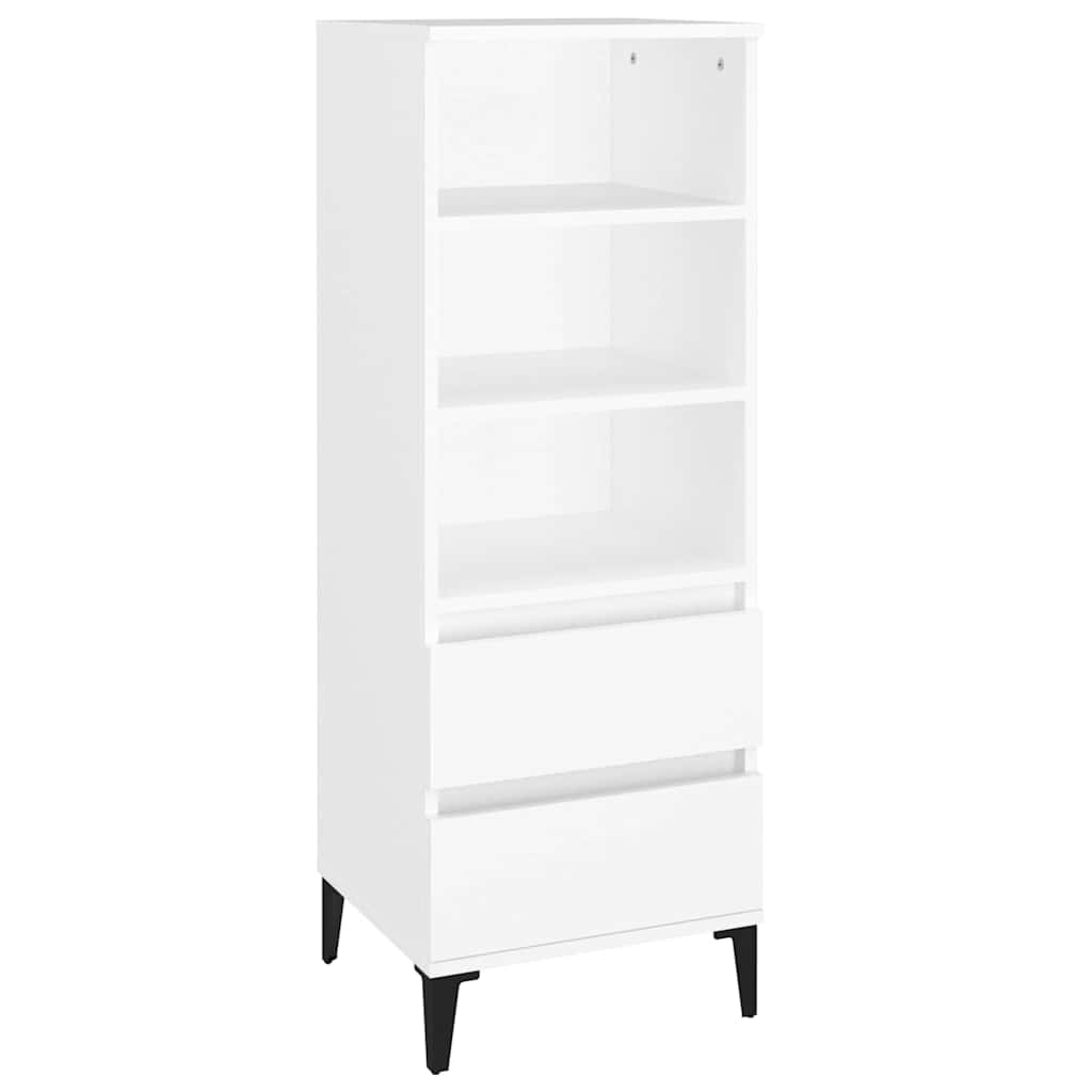 vidaXL Highboard White 40x36x110 cm Engineered Wood 2