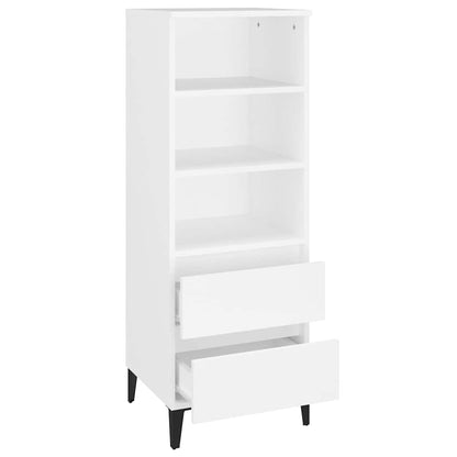 vidaXL Highboard White 40x36x110 cm Engineered Wood 5
