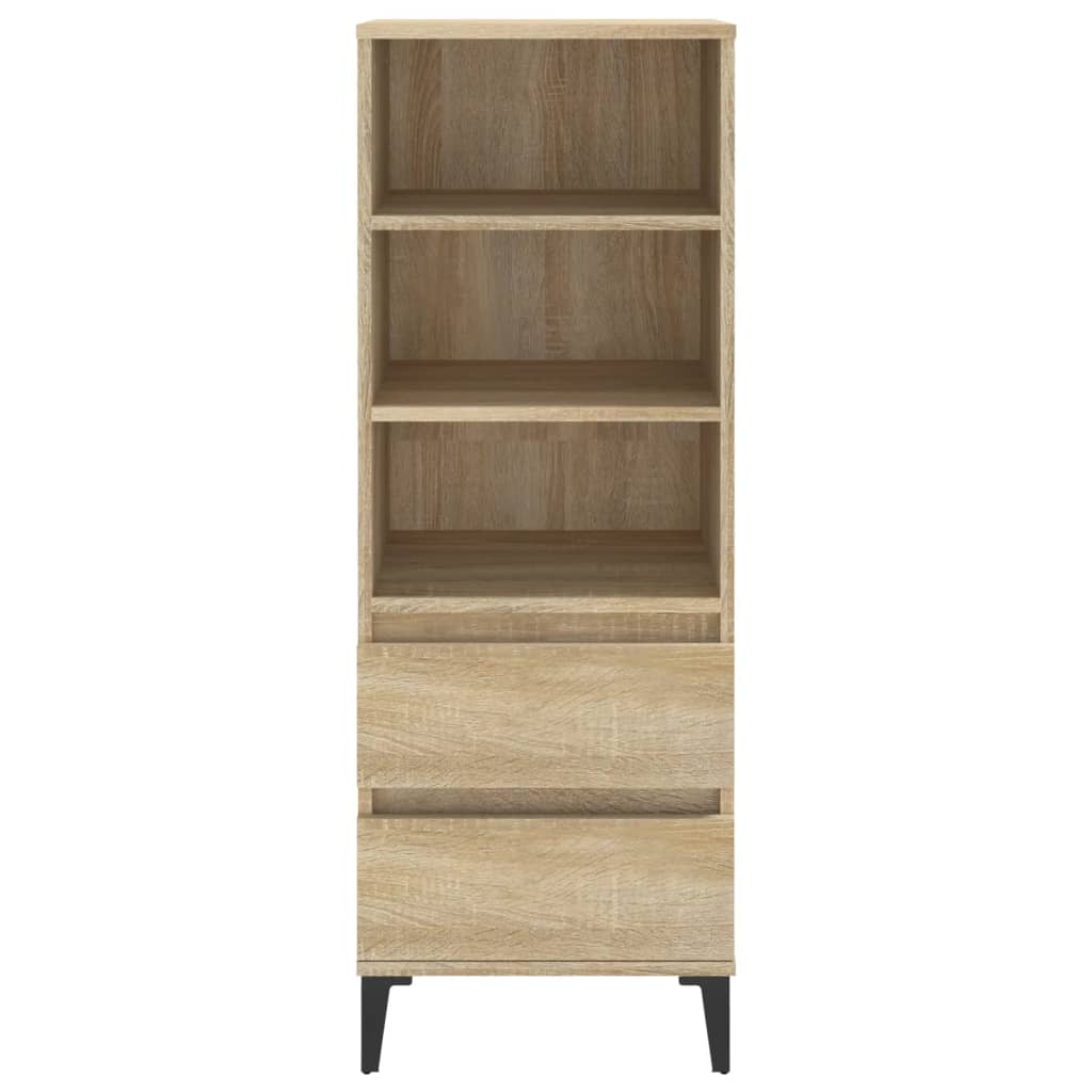 vidaXL Highboard Sonoma Oak 40x36x110 cm Engineered Wood 3