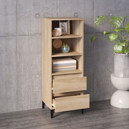 vidaXL Highboard Sonoma Oak 40x36x110 cm Engineered Wood 6