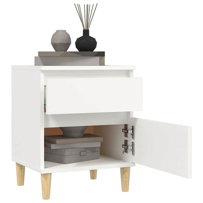 vidaXL Bedside Cabinet | Set of 2 | White 4