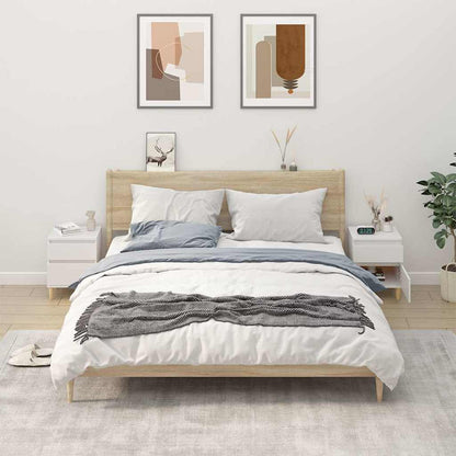 vidaXL Bedside Cabinet | Set of 2 | White 1