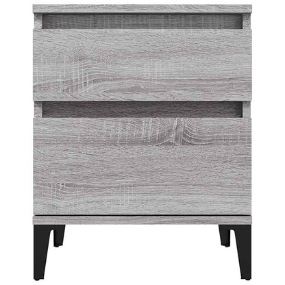 vidaXL Bedside Cabinets 2 pcs Grey Sonoma 40x35x50 cm 5