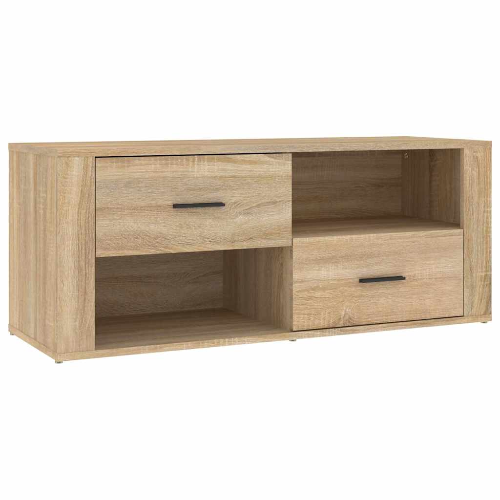 vidaXL TV Cabinet Sonoma Oak 100x35x40 cm Engineered Wood 2
