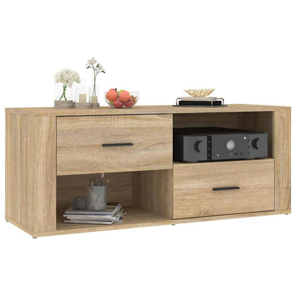 vidaXL TV Cabinet Sonoma Oak 100x35x40 cm Engineered Wood 4