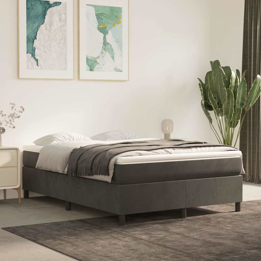 vidaXL Box Spring Bed Frame Velvet