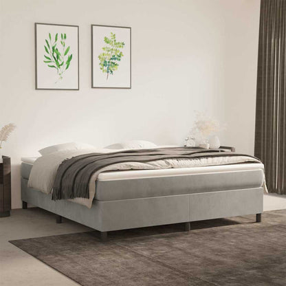 vidaXL Box Spring Bed Frame Velvet