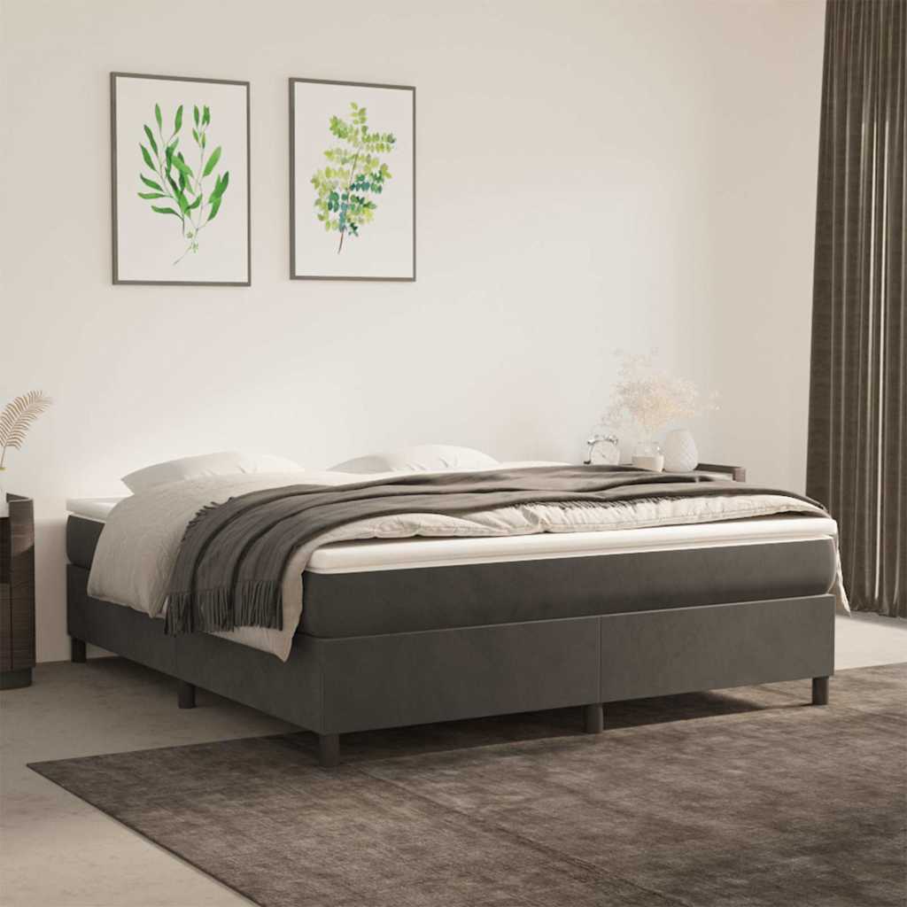 vidaXL Box Spring Bed Frame Velvet