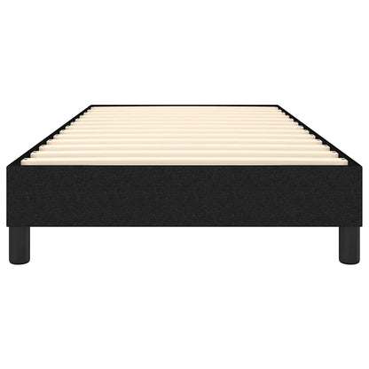 vidaXL Box Spring Bed Frame Black Single Fabric 5