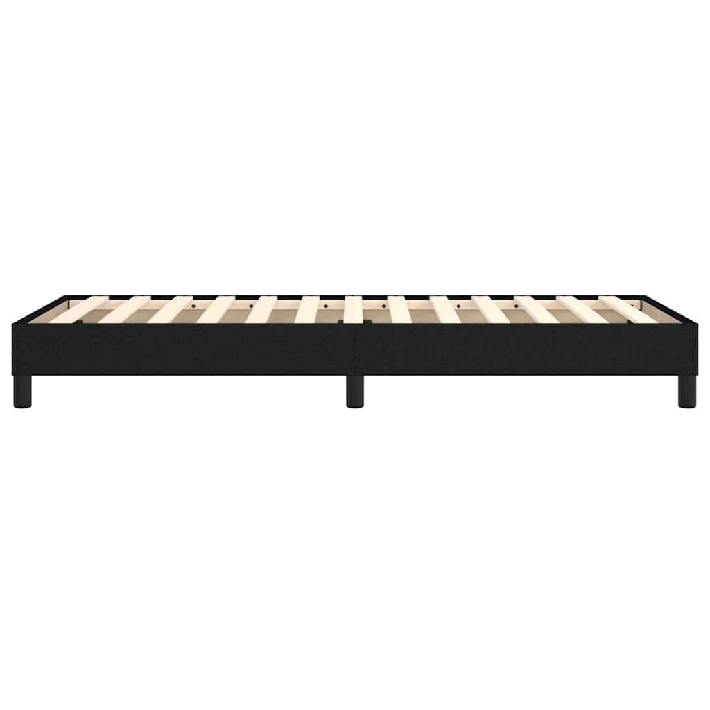 vidaXL Box Spring Bed Frame Black Single Fabric 6