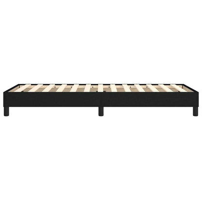 vidaXL Box Spring Bed Frame Black Single Fabric 6