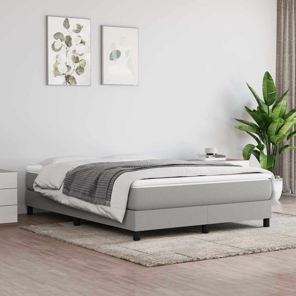 vidaXL Box Spring Bed Frame Single Fabric