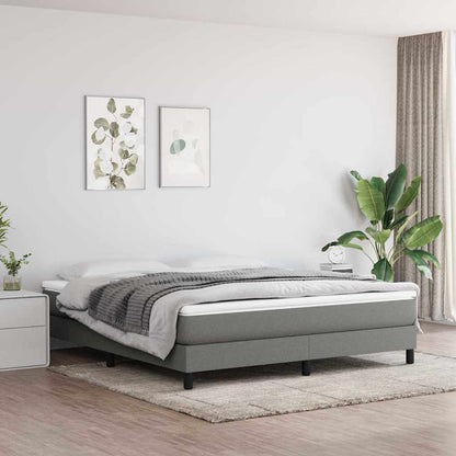 vidaXL Box Spring Bed Frame Single Fabric