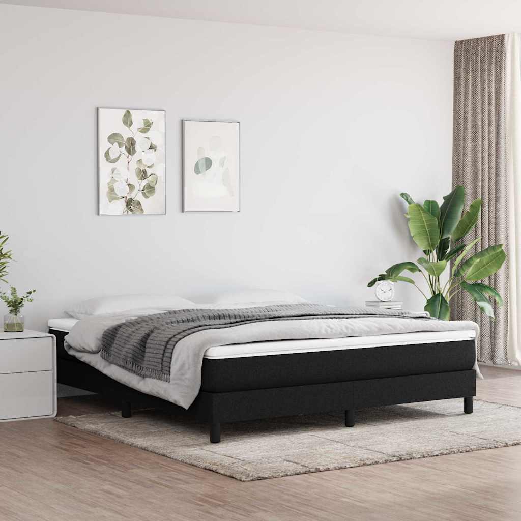 vidaXL Box Spring Bed Frame Single Fabric