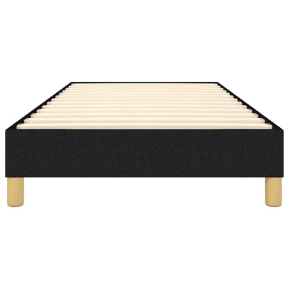 vidaXL Box Spring Bed Frame Black Single Fabric 5