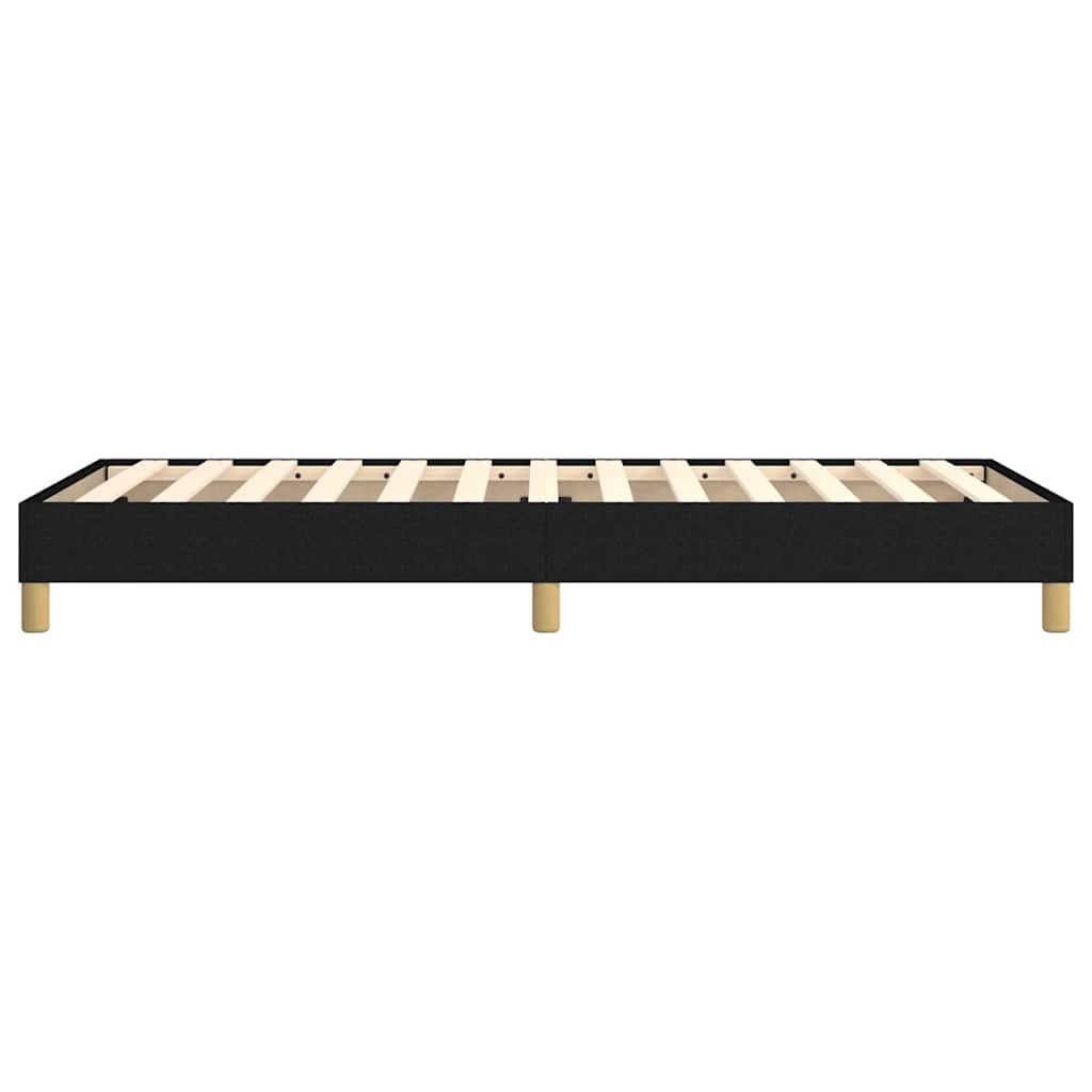 vidaXL Box Spring Bed Frame Black Single Fabric 6