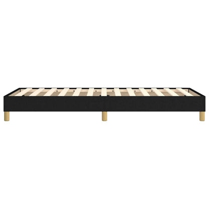 vidaXL Box Spring Bed Frame Black Single Fabric 6