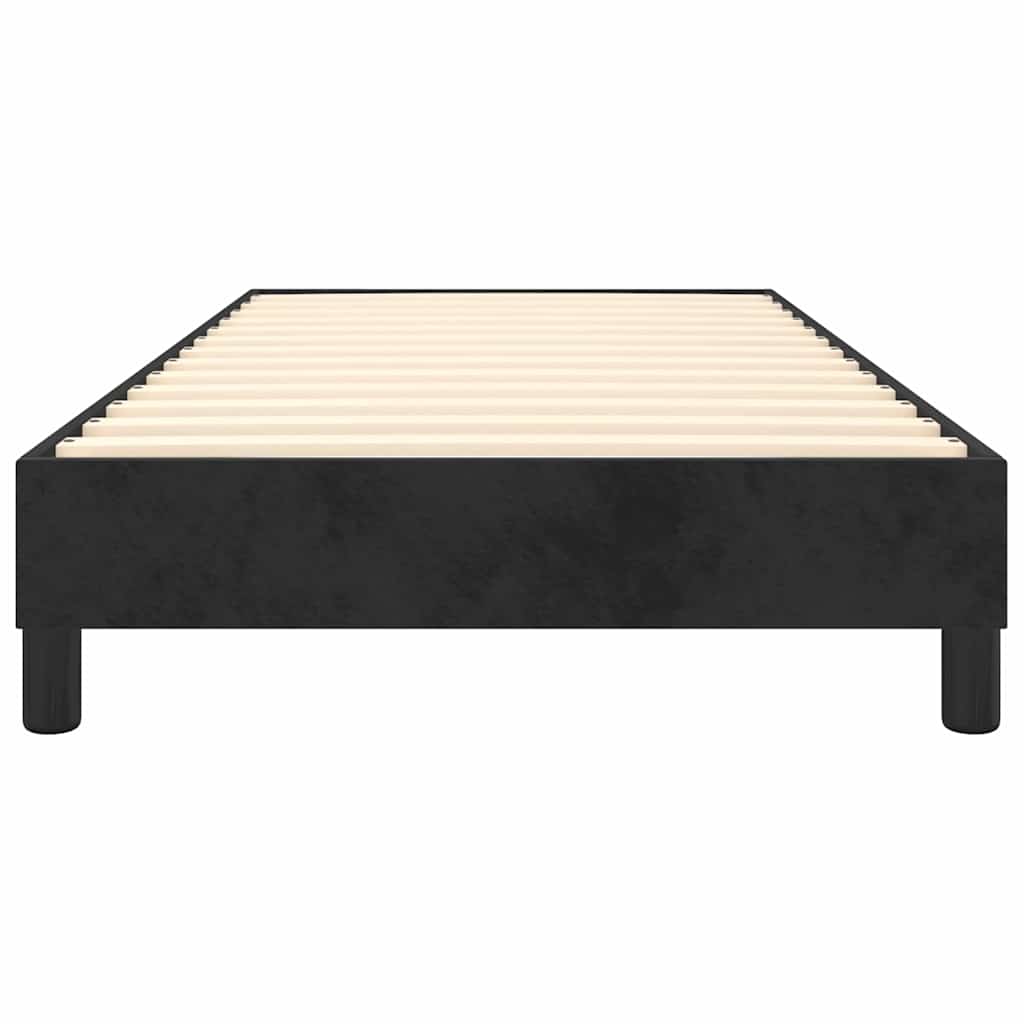 vidaXL Box Spring Bed Frame Black Single Velvet 5