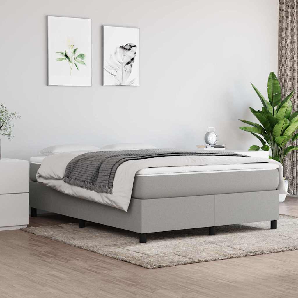 vidaXL Box Spring Bed Frame Single Fabric