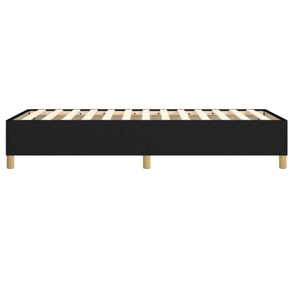 vidaXL Box Spring Bed Frame Black Single Fabric 6