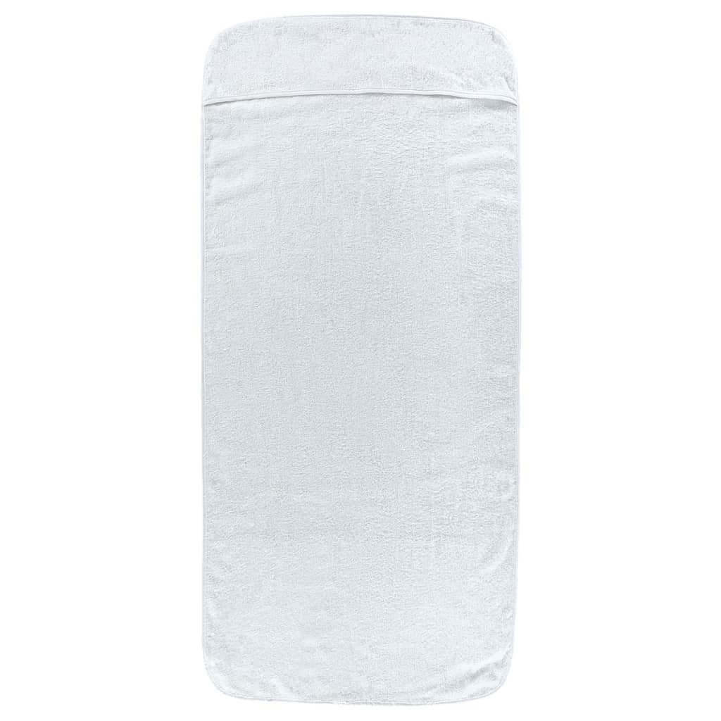 vidaXL Beach Towels 6 pcs White 60x135 cm Fabric 400 GSM 4