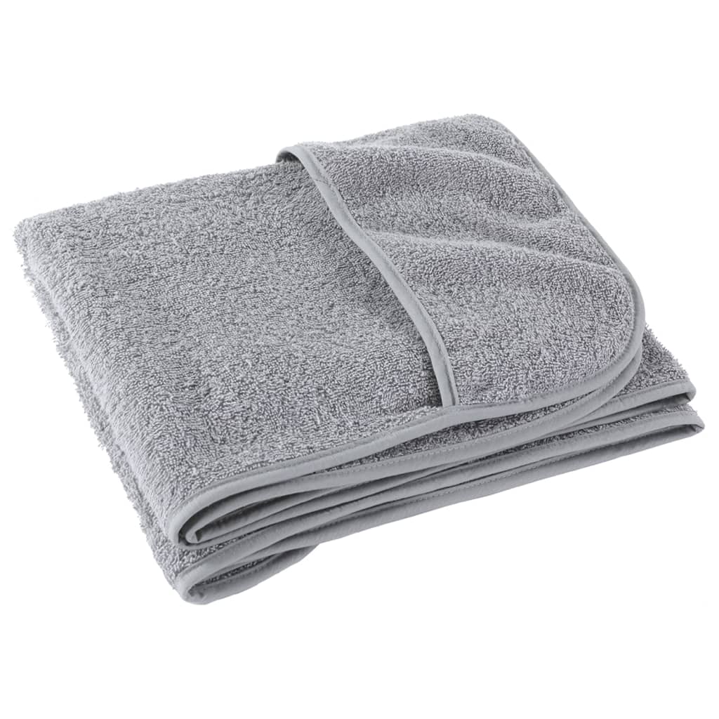 vidaXL Beach Towels 6 pcs Grey 60x135 cm Fabric 400 GSM 5