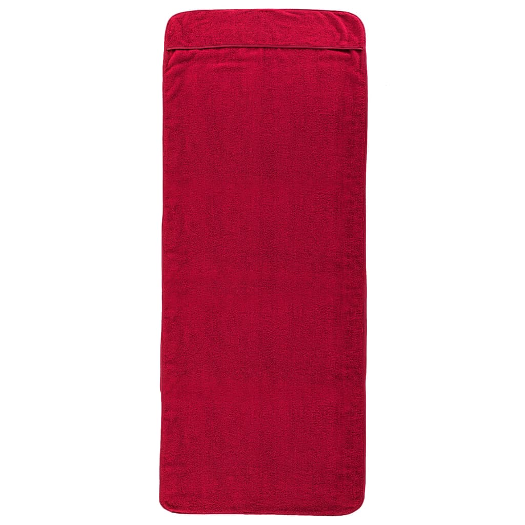 vidaXL Beach Towels 6 pcs Burgundy 60x135 cm Fabric 400 GSM 4