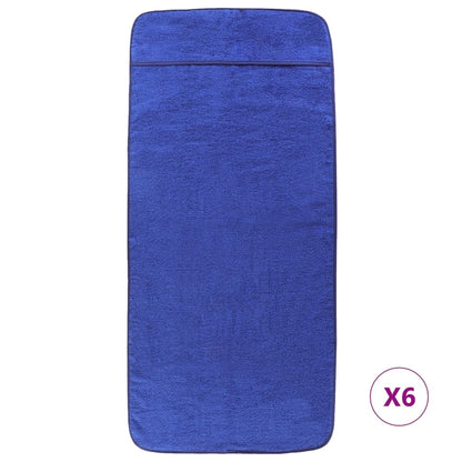 vidaXL Beach Towels 6 pcs Royal Blue 60x135 cm Fabric 400 GSM 3