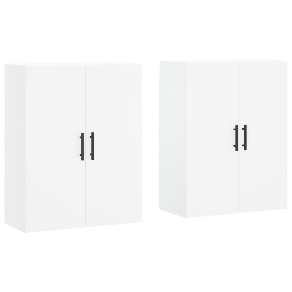Wall Mounted Cabinets 2 pcs 69.5x34x90 cm Tube Black White