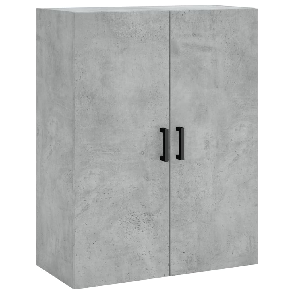 Highboard 69.5x34x180 cm Engineered Wood 3 Shelves Concrete grey