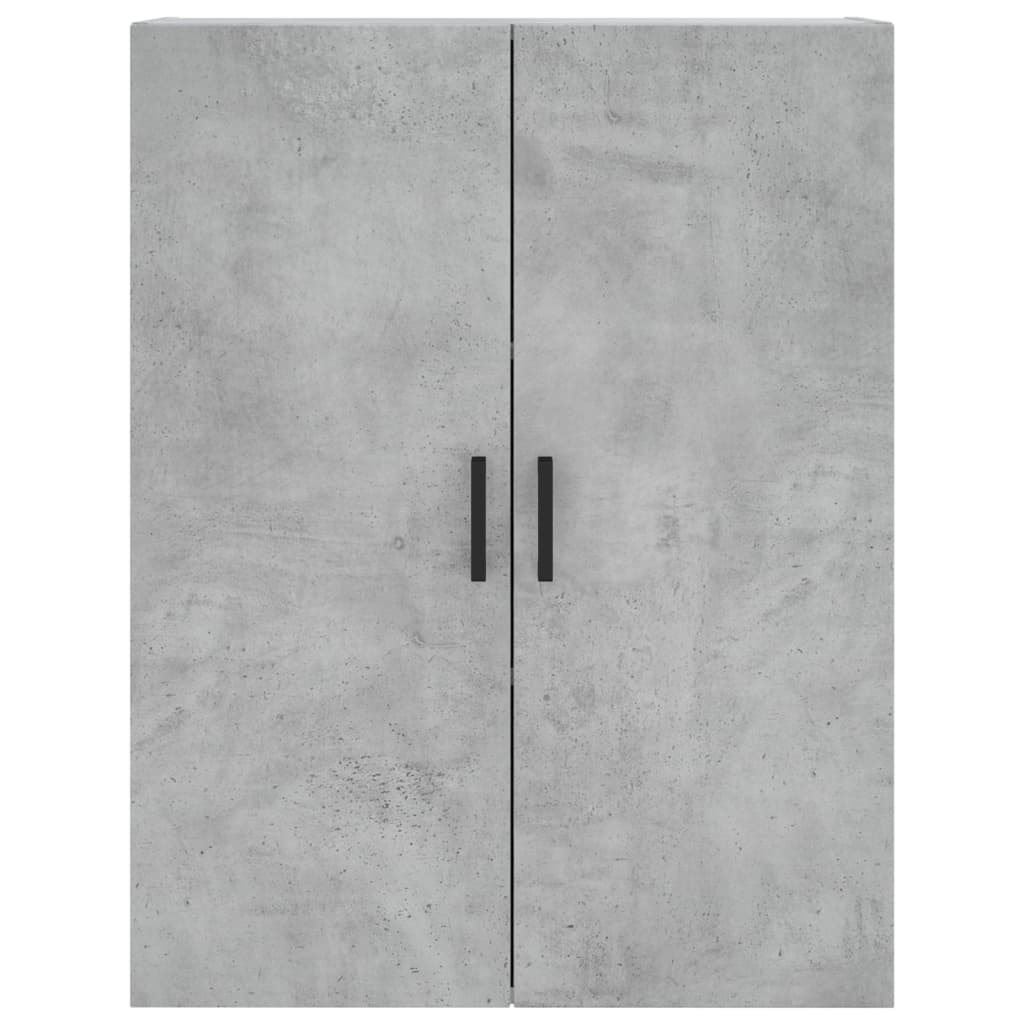 Highboard 69.5x34x180 cm Engineered Wood 3 Shelves Concrete grey