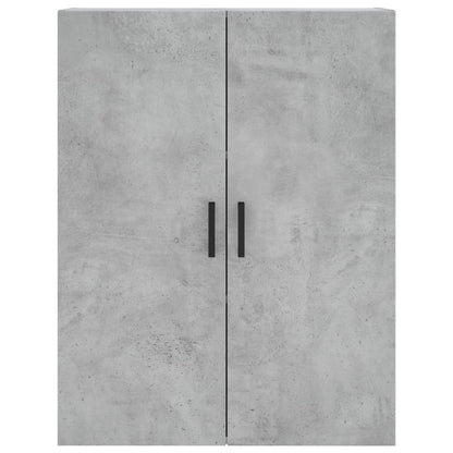 Highboard 69.5x34x180 cm Engineered Wood 3 Shelves Concrete grey