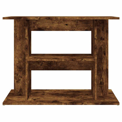 vidaXL Aquarium Stand Smoked Oak 80x35x60 cm Engineered Wood 4