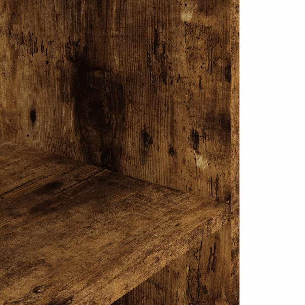 vidaXL Aquarium Stand Smoked Oak 80x35x60 cm Engineered Wood 6