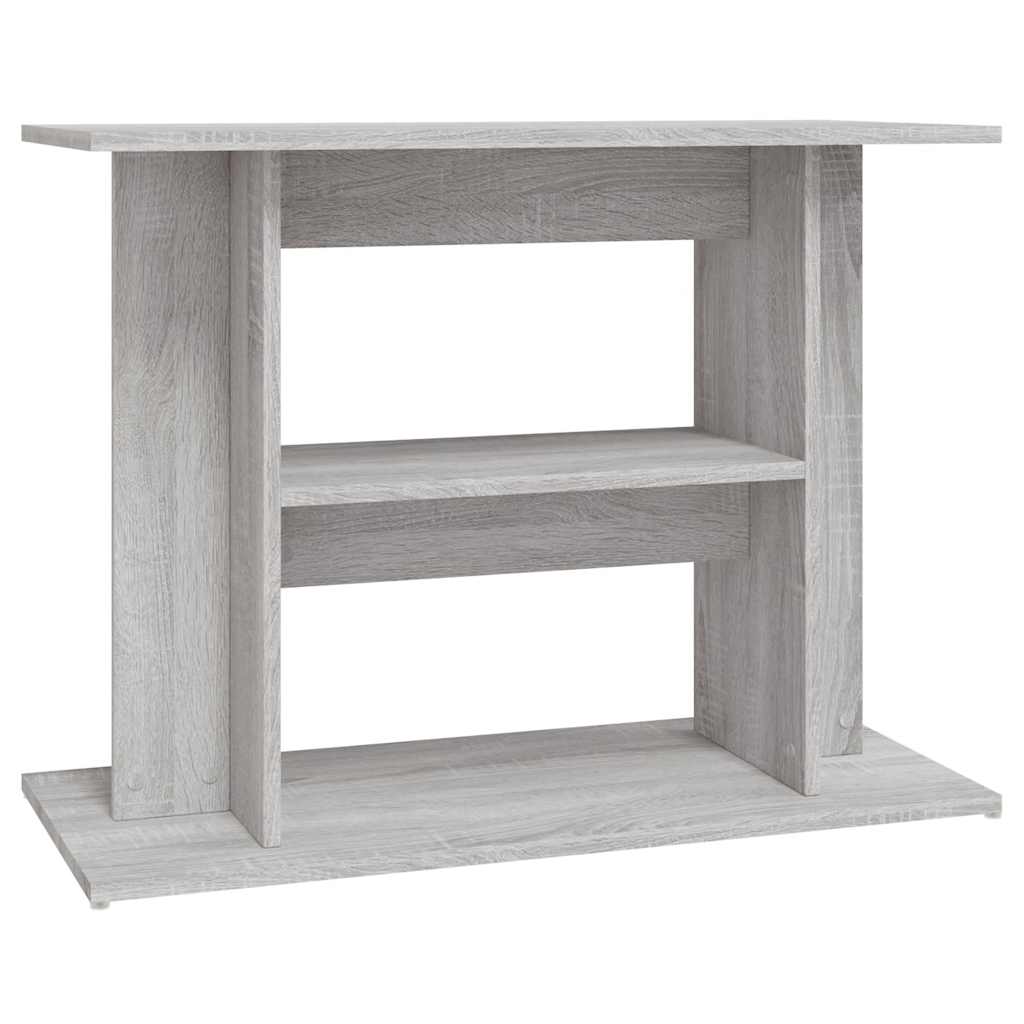 vidaXL Aquarium Stand Grey Sonoma 80x35x60 cm Engineered Wood 2