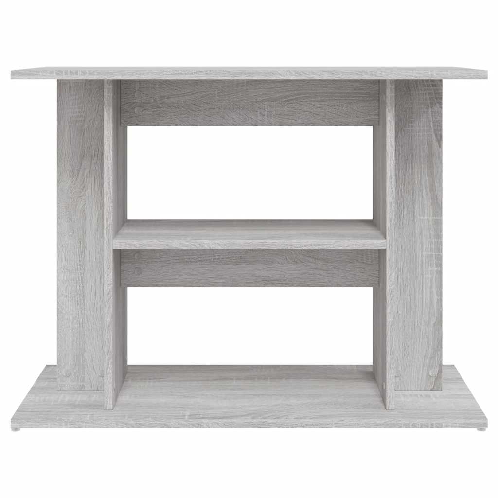 vidaXL Aquarium Stand Grey Sonoma 80x35x60 cm Engineered Wood 4