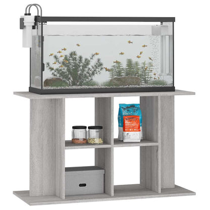 vidaXL Aquarium Stand Grey Sonoma 100x40x60 cm Engineered Wood 3