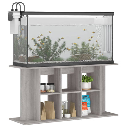 vidaXL Aquarium Stand Grey Sonoma 120x40x60 cm Engineered Wood 3